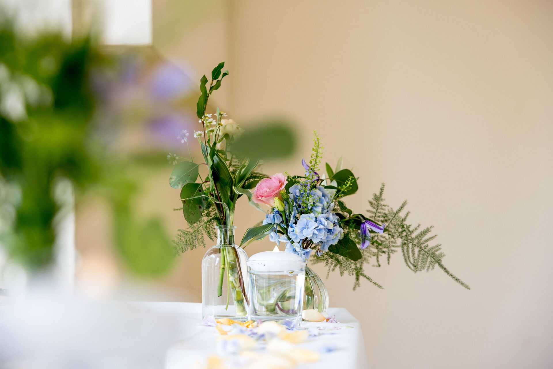 A close up of a floral posy.